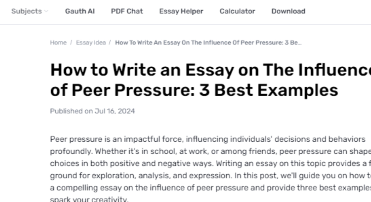 How Does Peer Weight Affect An Individual's Decision-Making And Behavior?